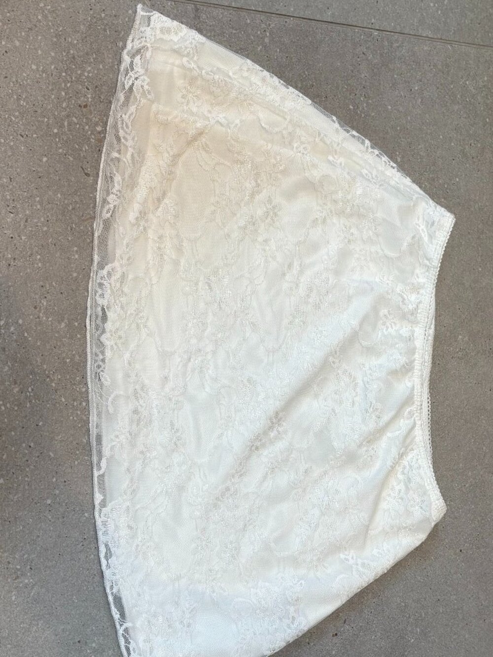 White Lace Mini Skirt XS/S